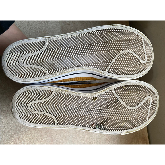 Nike Court Legacy Sneakers White Black Gold Streetwear 6.5 Retro Y2K 90s Classic - Picture 7 of 10